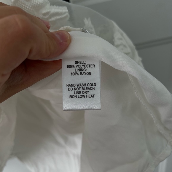 All I Ever Need White Floral Jacquard Mini Skater Dress - Picture 4 of 16